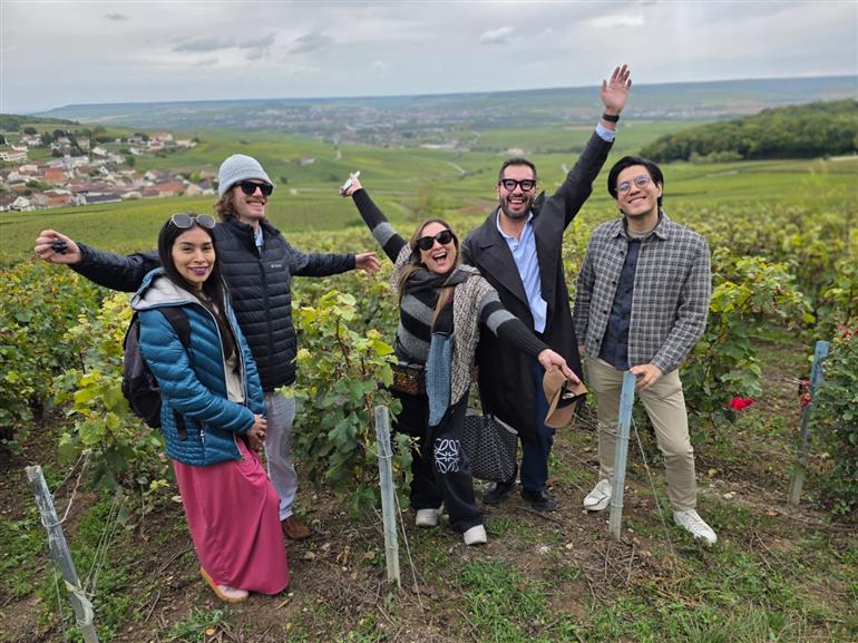 photo dans les vignes