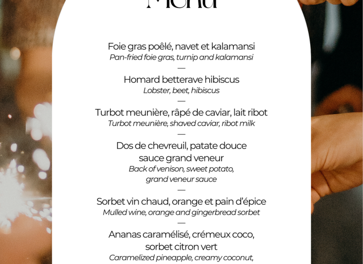 FLYER _ Dîner Saint Sylvestre Verso