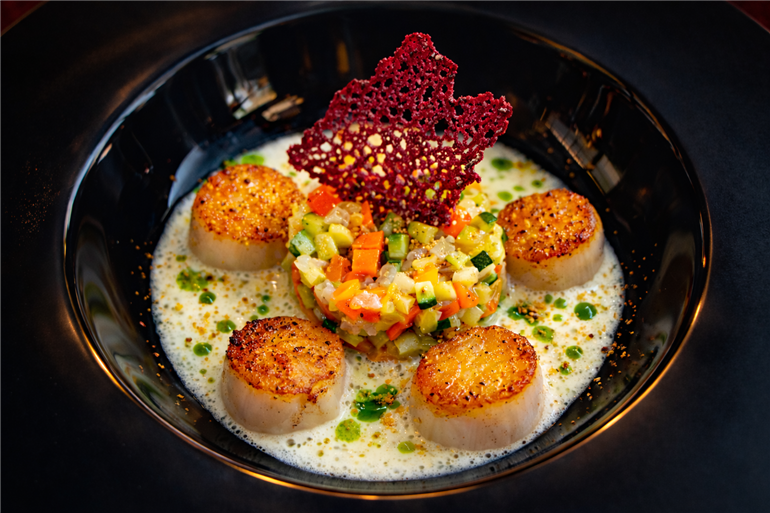 Saint Jacques, Sauce Champagne