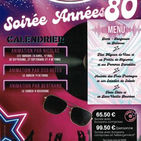 Soirée Année 80 Tulipier