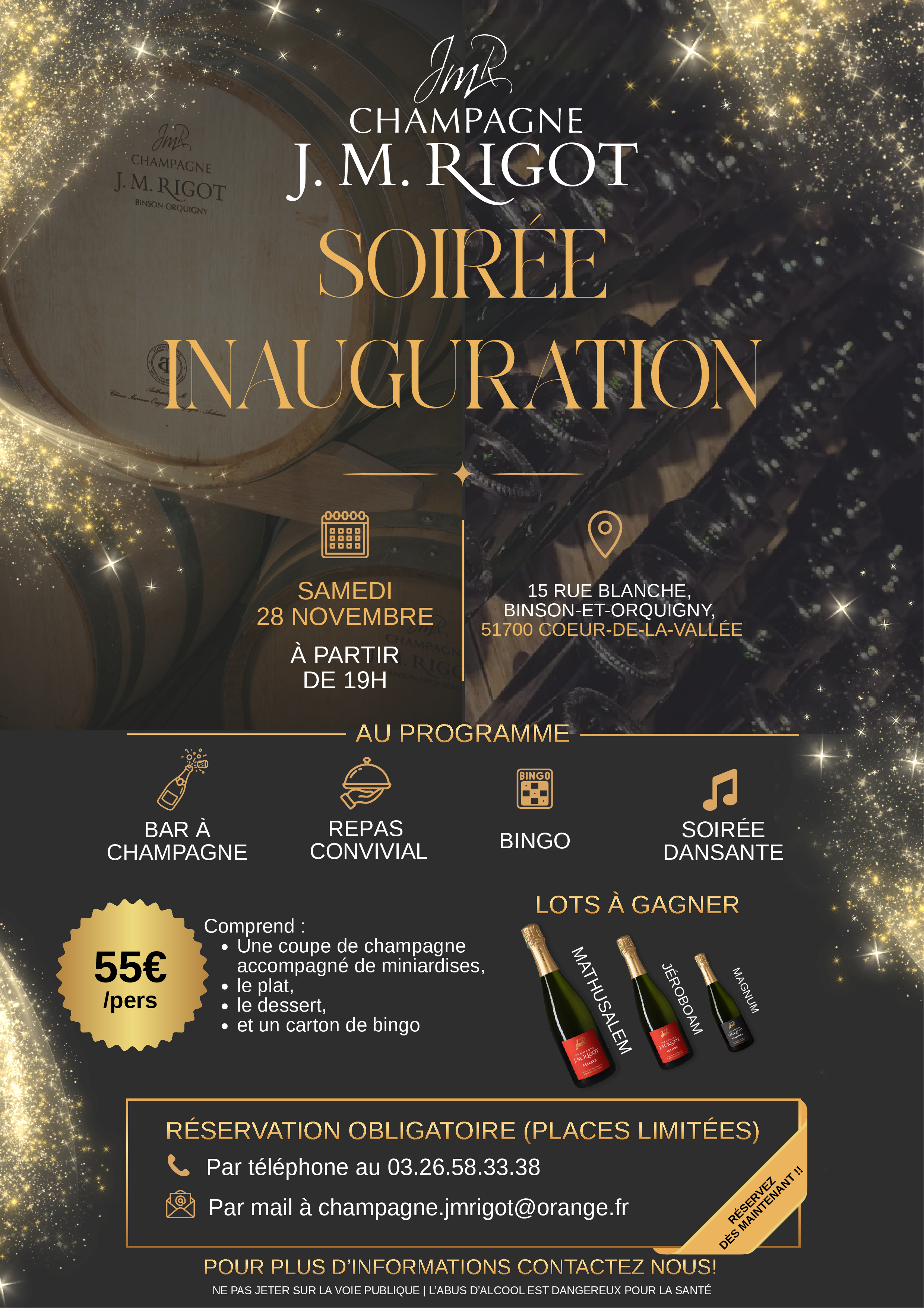Soirée inauguration JM Rigot - Champagne J.M Rigot
