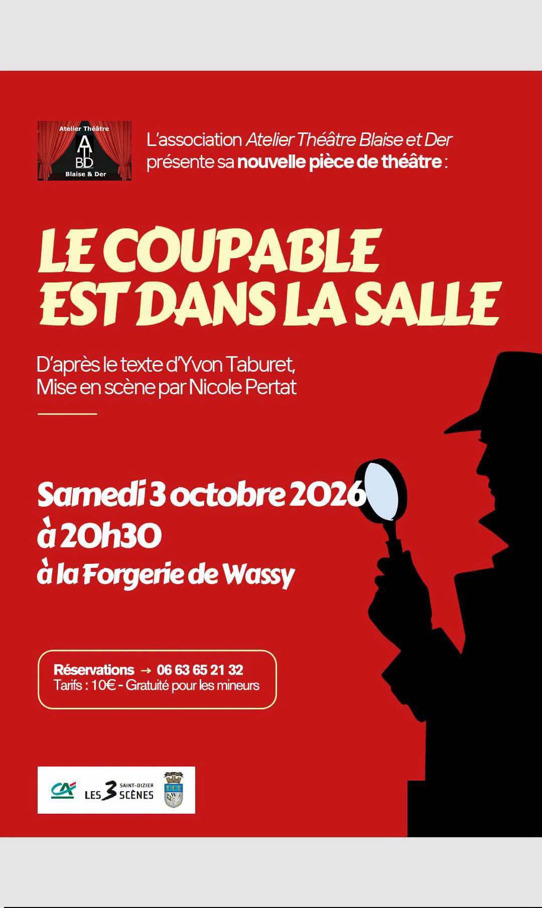 Théâtre: Le coupable est dans la salle