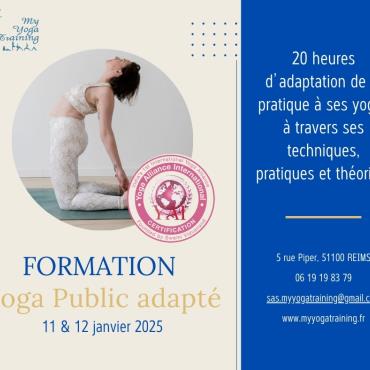 Formation Yoga Publique Adapté Du 11 au 12 janv 2025