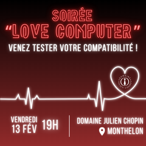 Epernay mon amour – Soirée "Love Computer", venez tester votre compatibilité ! 