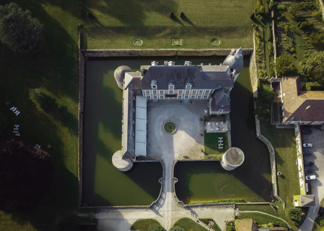 Vue Château Face - Dessus