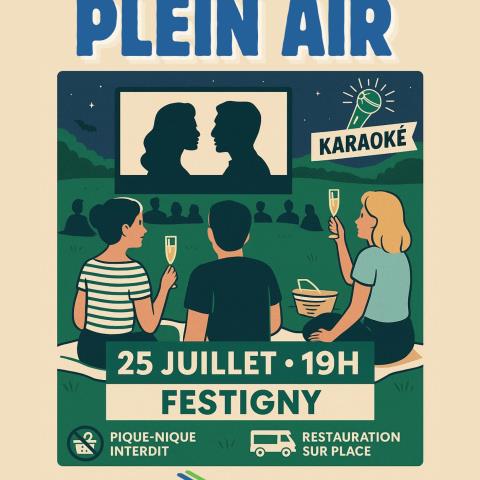 Affiche Cinéma Plein Air - VVF - Festigny - 25/07/2025