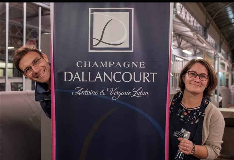 Antoine et Virginie Lutun, champagne DALLANCOURT
