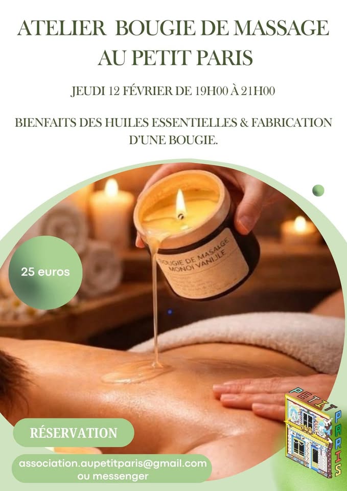 LES AFTERWORKS DU PETIT PARIS : Atelier Bougie de Massage