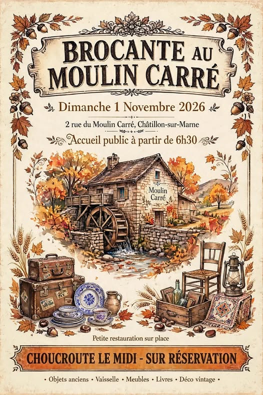 brocante moulin carré - Le moulin carré