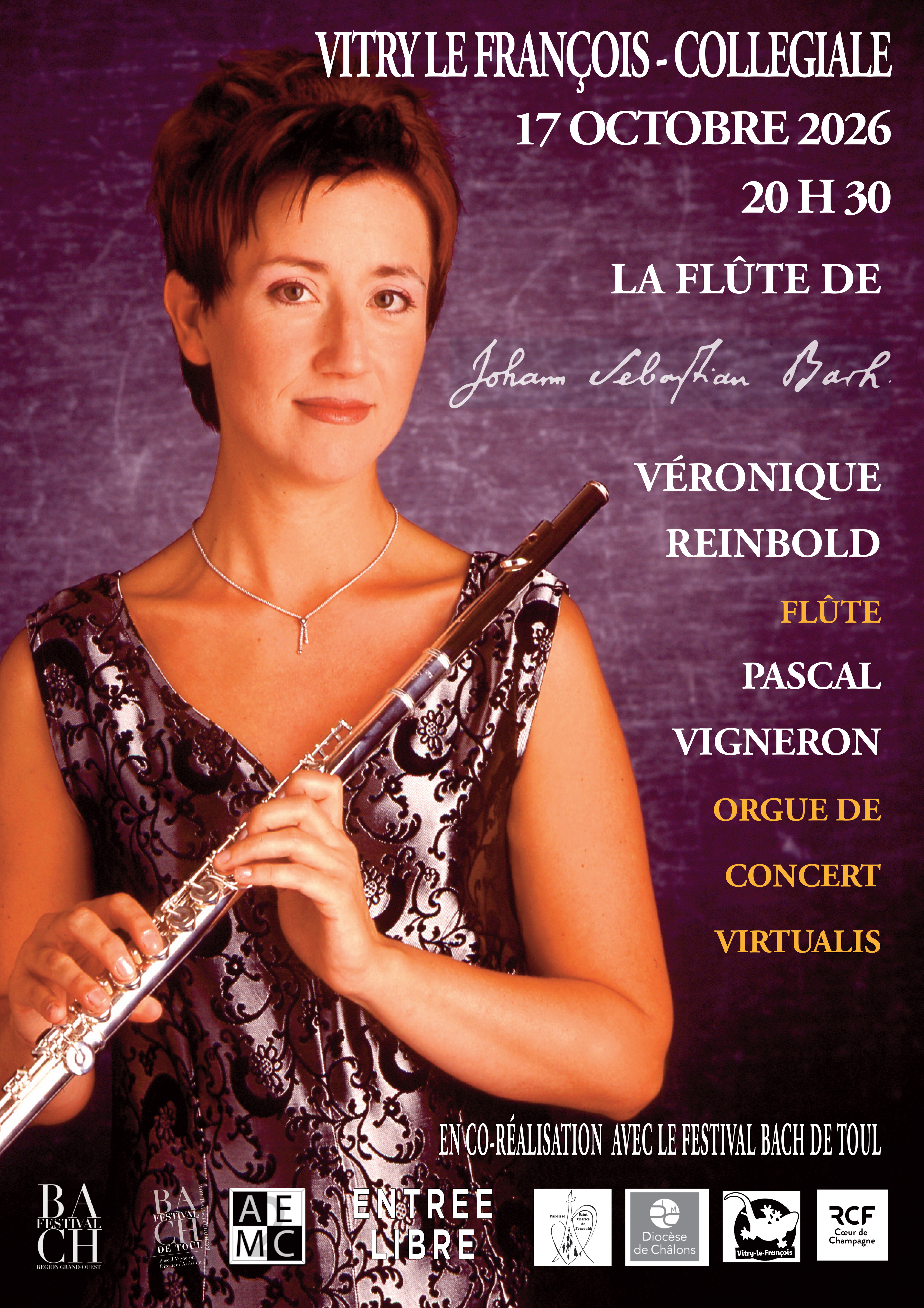 collegiale - Affiche concert Vitry le francois 17 oct 26 - l'association des Amis de la Collégiale de Vitry-le-Frs