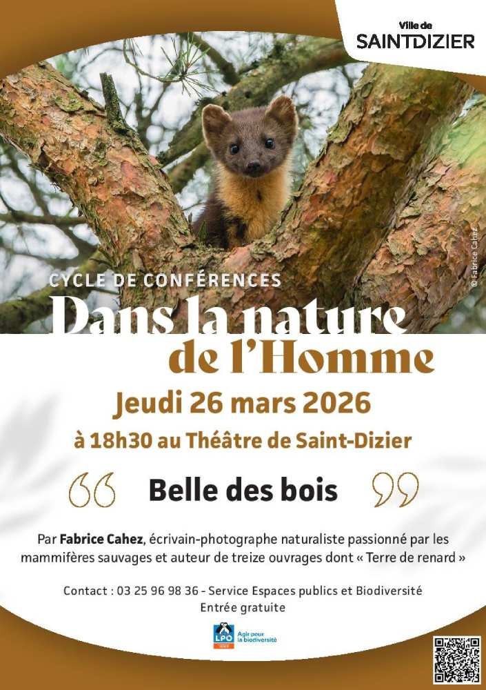 Conférence : "Belle des bois" par Fabrice Cahez