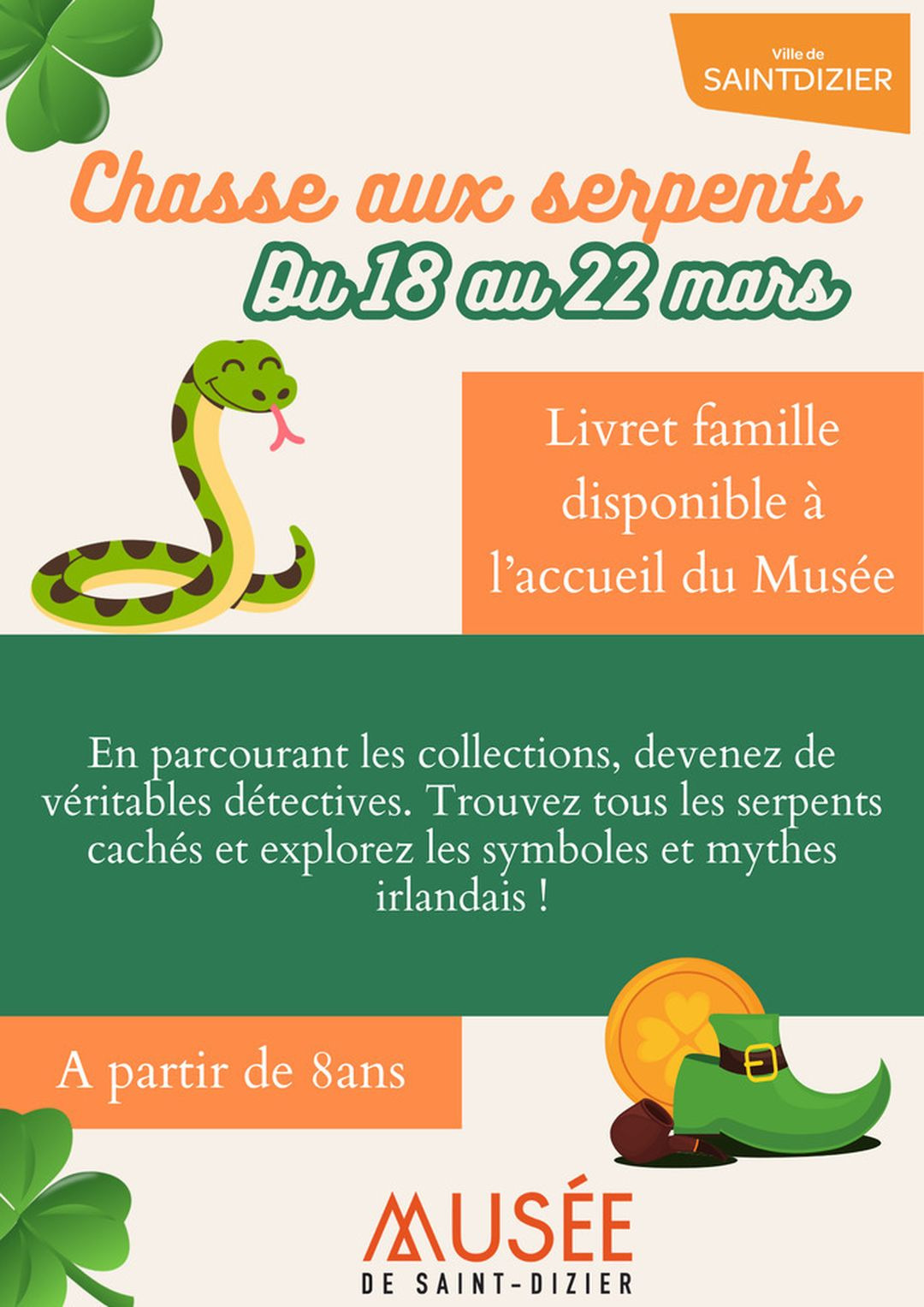 Chasse aux serpents au Musée
