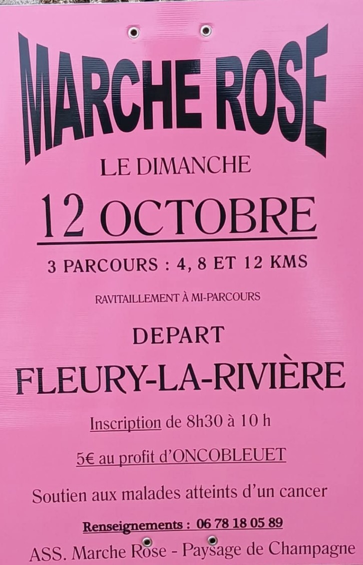 marche rose des Paysages de la Champagne