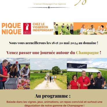 Pique-nique des Vignerons Indépendants - Champagne Bonnevie-Bocart Du 18 au 20 mai 2024