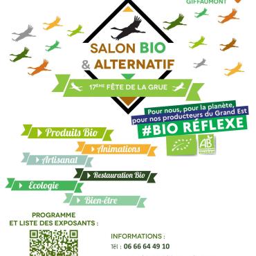 Salon Bio et Alternatif de la Fête de la Grue Le 20 oct 2024