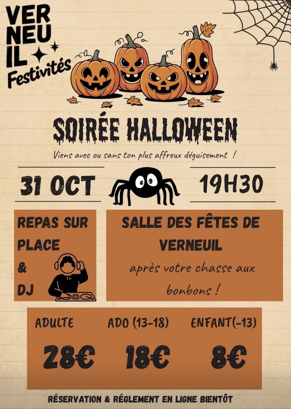 soirée Halloween - Verneuil - Verneuil Festivités