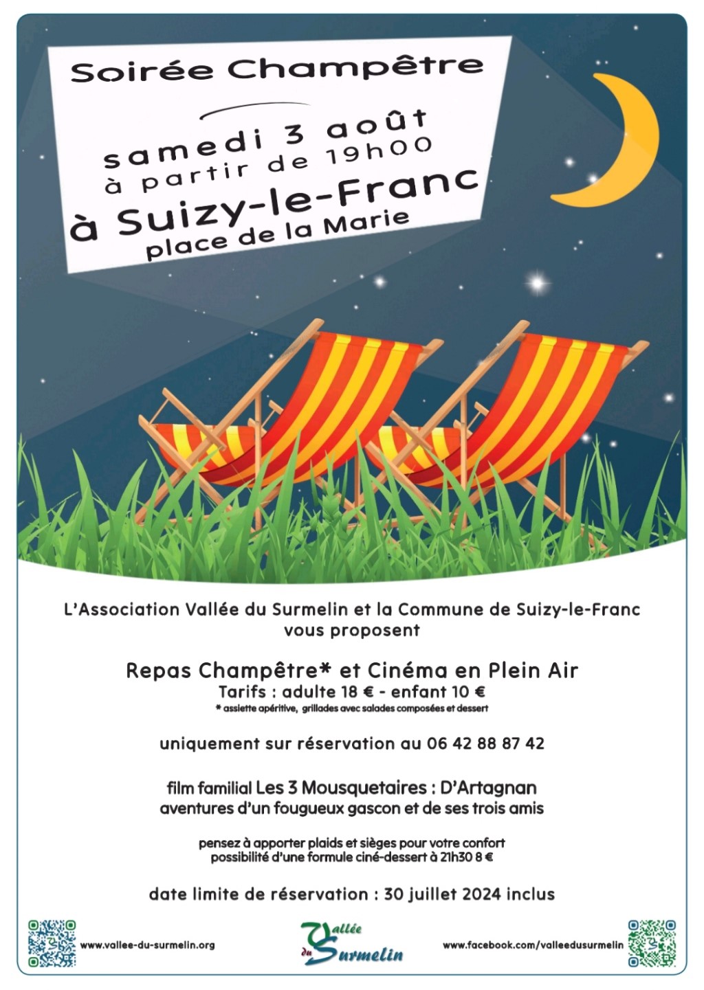 Soirée champêtre & cinéma de plein air | SUIZY-LE-FRANC |