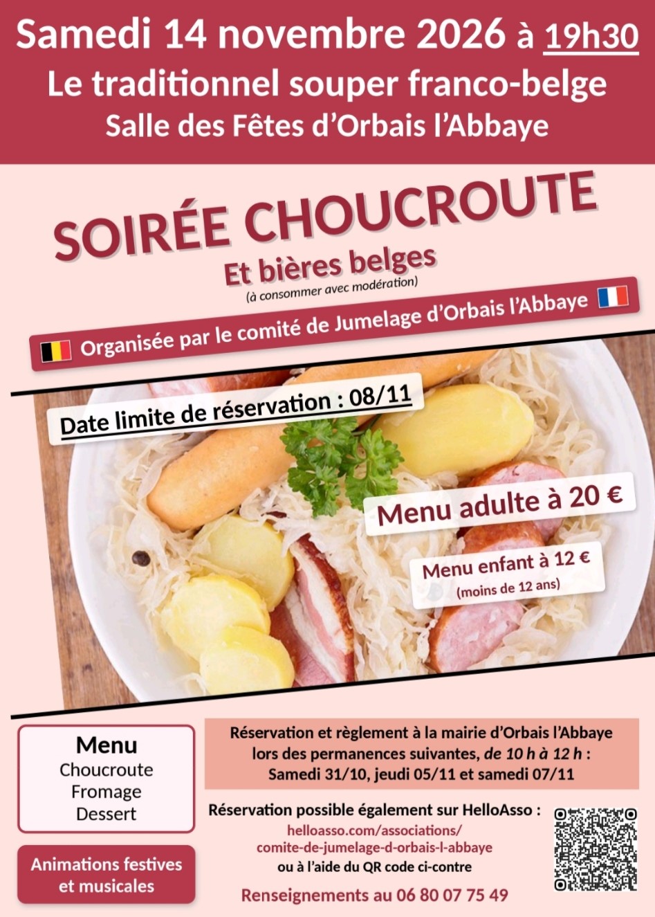 soirée choucroute - Orbais