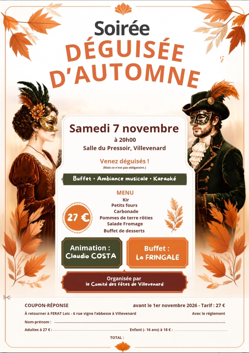 soirée déguisée - Villevenard