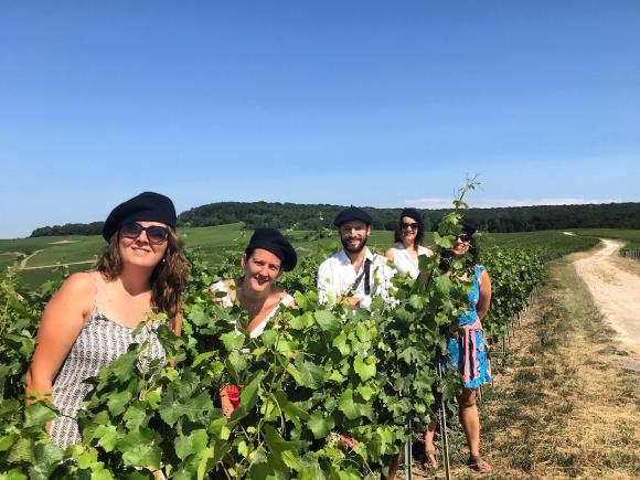 Au coeur du vignoble entre amis !