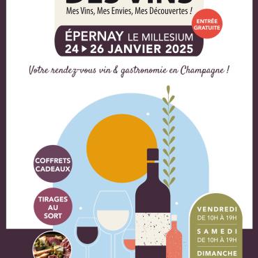 Salon Mes vins Mes envies Du 24 au 26 janv 2025