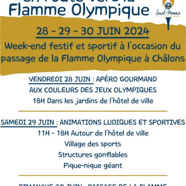 Week-End Passage de la Flamme Olympique Du 29 au 30 juin 2024